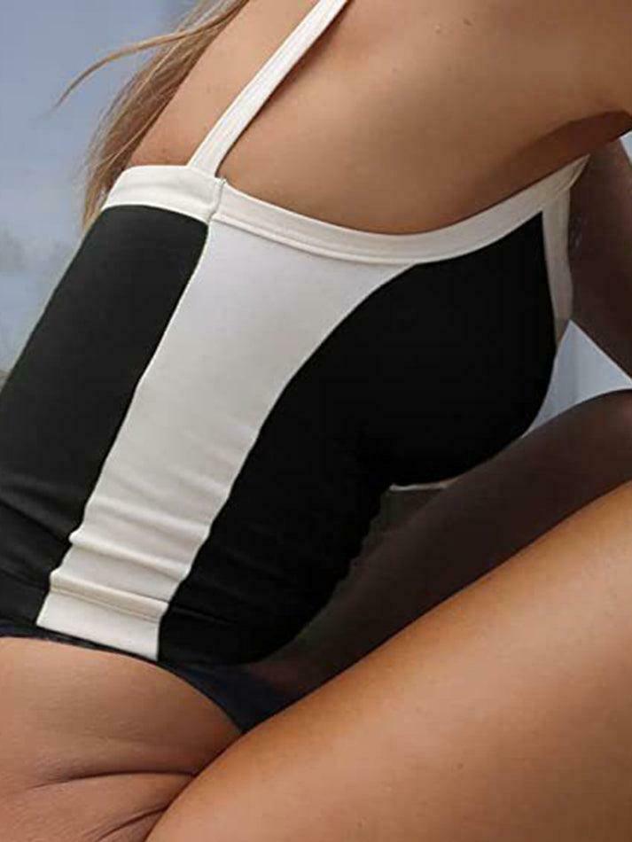 Vintage Contrast Trim Crop Cami: Y2K Aesthetic Grunge Coquette Fashion Vintage Contrast Trim Crop Cami: Y2K Aesthetic Grunge Coquette Fashion