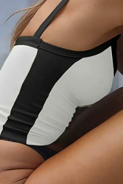 Vintage Contrast Trim Crop Cami: Y2K Aesthetic Grunge Coquette Fashion