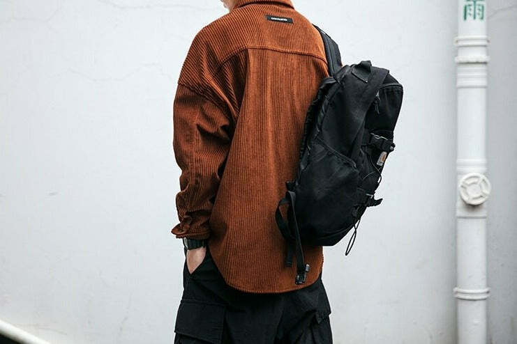 Vintage Corduroy Shirt - Y2K Aesthetic Top for Women - Coquette Grunge Outfit