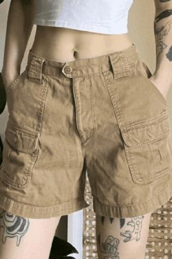 Vintage Denim Cargo Skirt - Y2K Aesthetic Grunge Style for Women - Coquette Fashion Statement