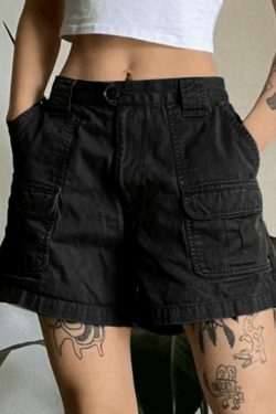 Vintage Denim Cargo Skirt - Y2K Aesthetic Grunge Style for Women - Coquette Fashion Statement