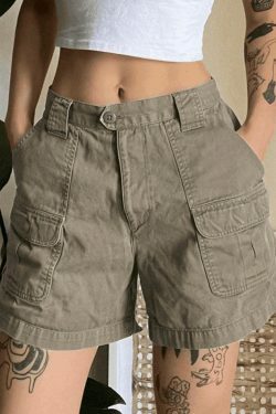 Vintage Denim Cargo Skirt - Y2K Aesthetic Grunge Style for Women - Coquette Fashion Statement