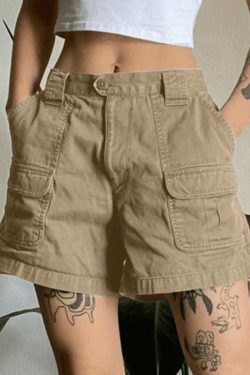 Vintage Denim Cargo Skirt - Y2K Aesthetic Grunge Style for Women - Coquette Fashion Statement