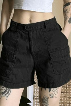 Vintage Denim Cargo Skirt - Y2K Aesthetic Grunge Style for Women - Coquette Fashion Statement