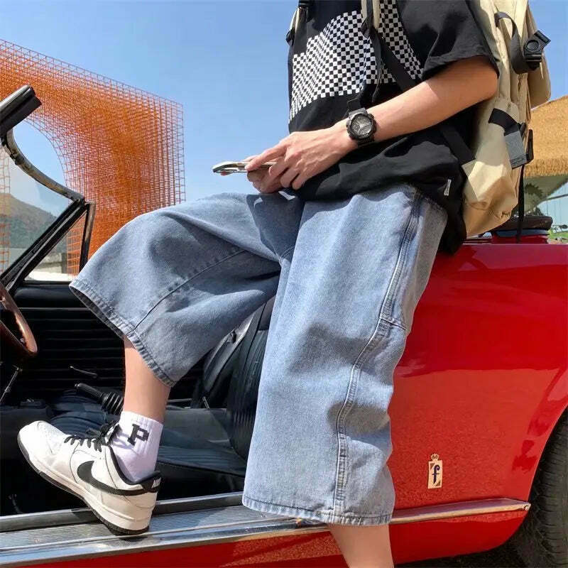 Vintage Denim Jorts: Y2K Aesthetic Cargo Skirt - Grunge & Coquette Vintage Denim Jorts: Y2K Aesthetic Cargo Skirt - Grunge & Coquette