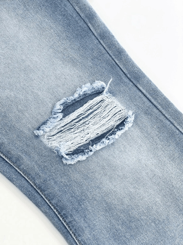 Vintage Distressed High Waist Ripped Jeans for Women - Y2K Fashion Aesthetic Vintage Distressed High Waist Ripped Jeans for Women - Y2K Fashion Aesthetic