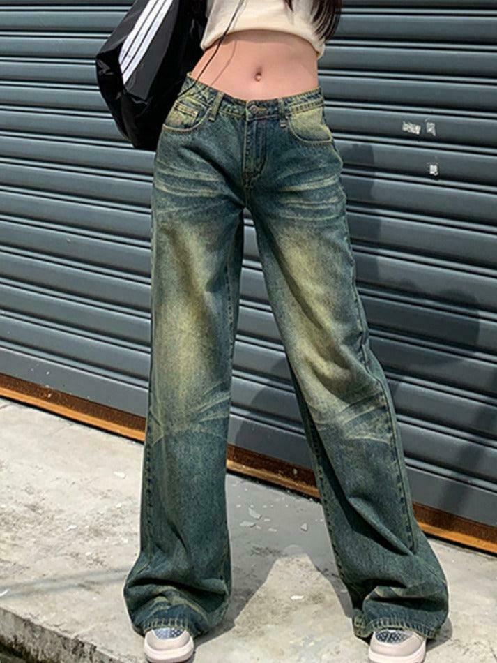 Vintage Distressed Low Waist Boyfriend Jeans: Y2K Fashion with Grunge Aesthetic and Coquette Style Vintage Distressed Low Waist Boyfriend Jeans: Y2K Fashion with Grunge Aesthetic and Coquette Style