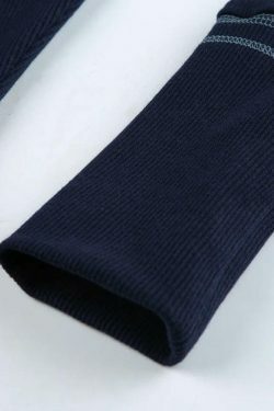 Vintage Embroidery Long Sleeve Tee - Y2K Aesthetic with Coquette & Grunge Vibes