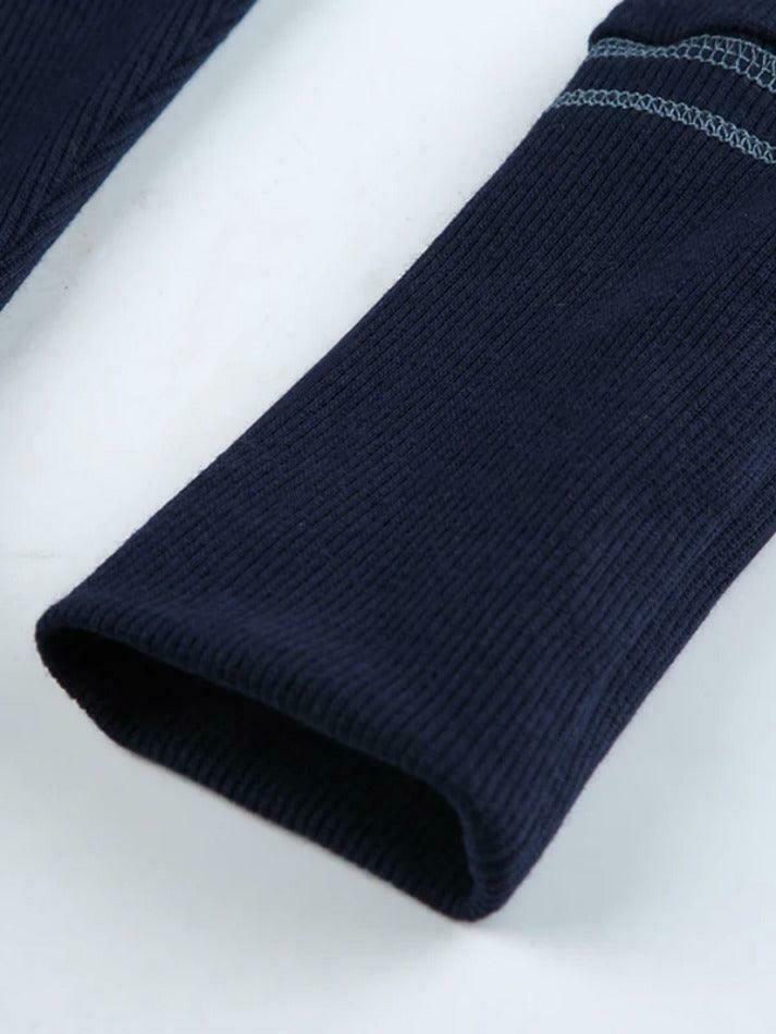 Vintage Embroidery Long Sleeve Tee - Y2K Aesthetic with Coquette & Grunge Vibes Vintage Embroidery Long Sleeve Tee - Y2K Aesthetic with Coquette & Grunge Vibes