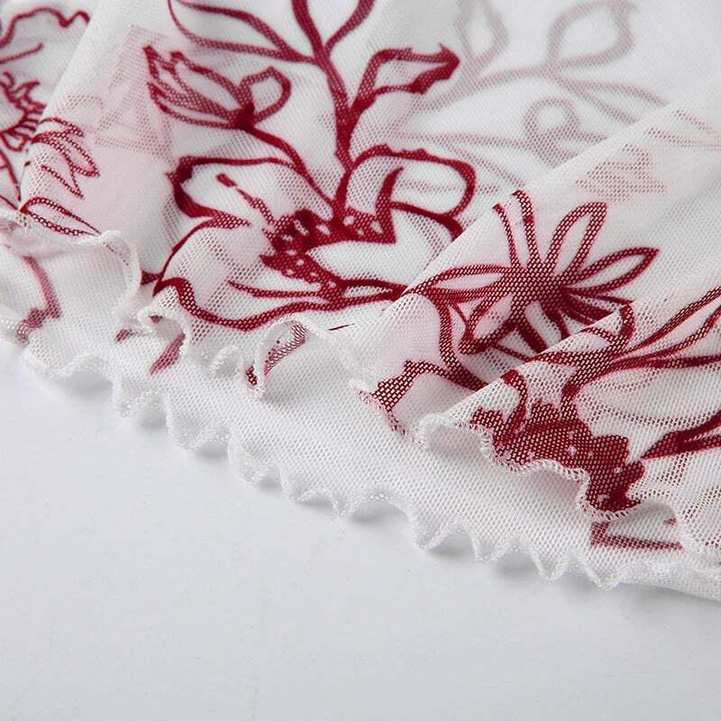 Vintage Floral Cami Top for Y2K Aesthetic: Coquette Style, Grunge Vibes, and Pastel Goth Influence