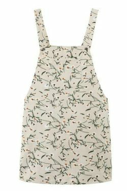 Vintage Floral Dungaree Dress - Y2K Aesthetic Outfit with Coquette Style and Grunge Flair