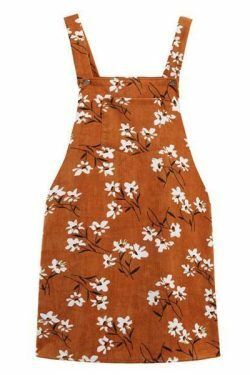 Vintage Floral Dungaree Dress - Y2K Aesthetic Outfit with Coquette Style and Grunge Flair