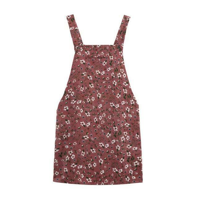 Vintage Floral Dungaree Dress - Y2K Aesthetic Outfit with Coquette Style and Grunge Flair Vintage Floral Dungaree Dress - Y2K Aesthetic Outfit with Coquette Style and Grunge Flair