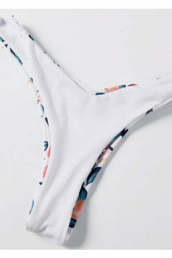 Vintage Floral High Leg Bikini Set - Y2K Fashion Swimwear for Women