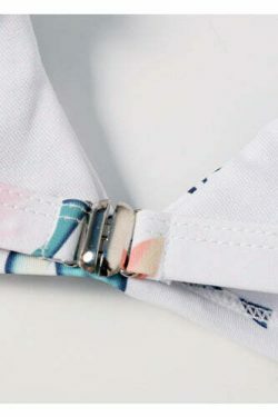 Vintage Floral High Leg Bikini Set - Y2K Fashion Swimwear for Women