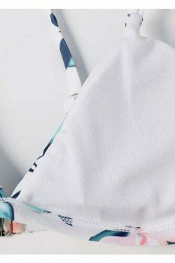 Vintage Floral High Leg Bikini Set - Y2K Fashion Swimwear for Women