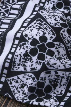 Vintage Floral High Neck Halter Bikini Set - Y2K Fashion Retro Print, Wireless Split Design