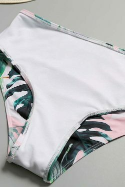 Vintage Floral Knot Bikini - Y2K Fashion Swimwear for Women