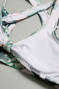 Vintage Floral Knot Bikini - Y2K Fashion Swimwear for Women