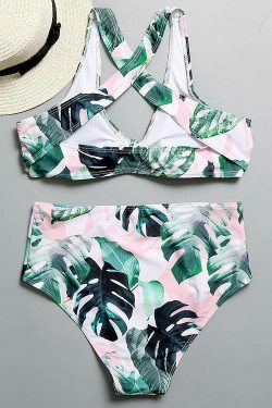 Vintage Floral Knot Bikini - Y2K Fashion Swimwear for Women