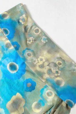 Vintage Floral Mesh Off-Shoulder Top - Y2K Aesthetic Fashion for Women