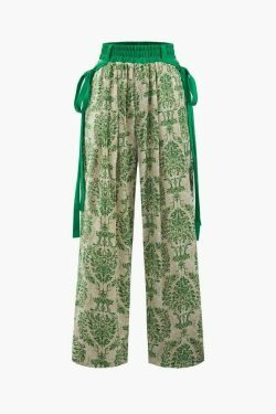 Vintage Floral Print Cargo Skirt - Y2K Aesthetic Coquette Style for Women