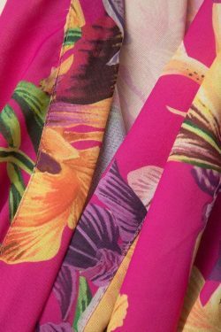 Vintage Floral Print Cover-Up for Women - Y2K Aesthetic Fashion with Coquette Style and Grunge Vibes