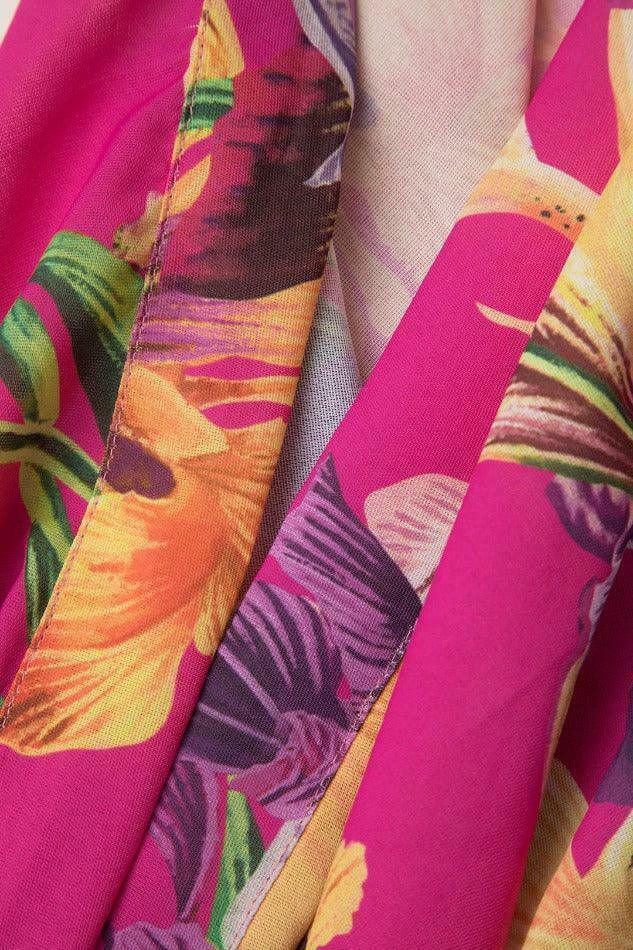 Vintage Floral Print Cover-Up for Women - Y2K Aesthetic Fashion with Coquette Style and Grunge Vibes