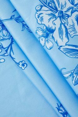 Vintage Floral Print V-neck Maxi Dress - Y2K Fashion Aesthetic for Women