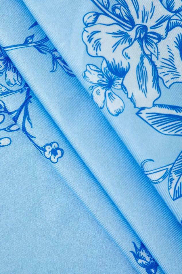 Vintage Floral Print V-neck Maxi Dress - Y2K Fashion Aesthetic for Women