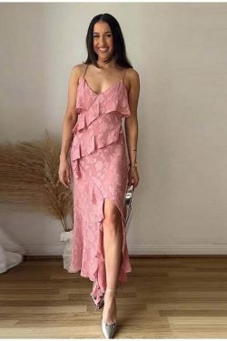 Vintage Floral Ruffles Dress - Y2K Aesthetic with Coquette & Grunge Vibes