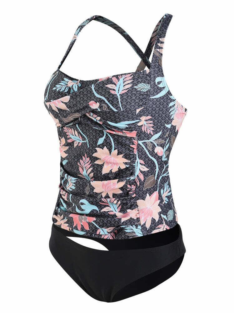 Vintage Flower Underwire Bikini Set - Y2K Fashion Swimwear for Women with Coquette Aesthetic