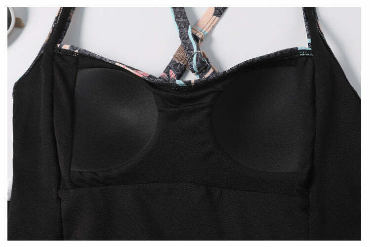 Vintage Flower Underwire Bikini Set - Y2K Fashion Swimwear for Women with Coquette Aesthetic