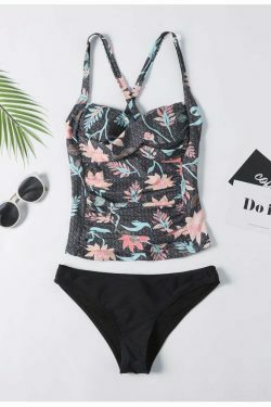 Vintage Flower Underwire Bikini Set - Y2K Fashion Swimwear for Women with Coquette Aesthetic