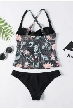 Vintage Flower Underwire Bikini Set - Y2K Fashion Swimwear for Women with Coquette Aesthetic