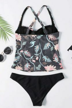 Vintage Flower Underwire Bikini Set - Y2K Fashion Swimwear for Women with Coquette Aesthetic