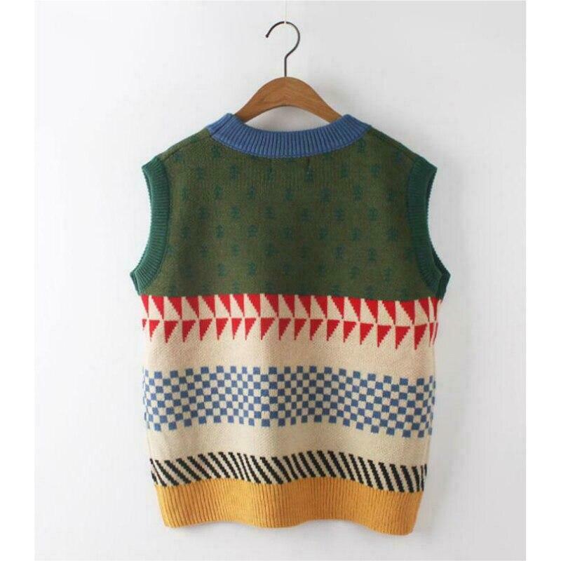 Vintage Girl Embroidered Knitted Vests - Y2K Aesthetic Fashion for Women