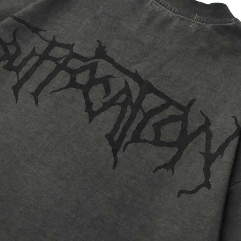 Vintage Gothic Angel Tee - Y2K Fashion with Coquette Aesthetic & Grunge Vibes