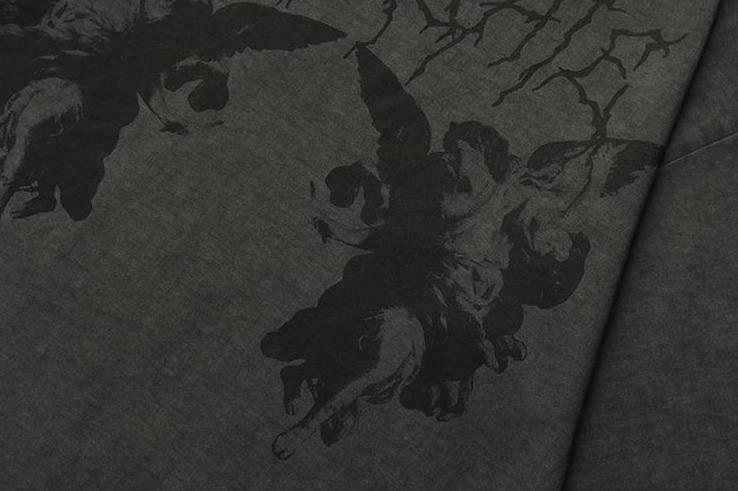 Vintage Gothic Angel Tee - Y2K Fashion with Coquette Aesthetic & Grunge Vibes