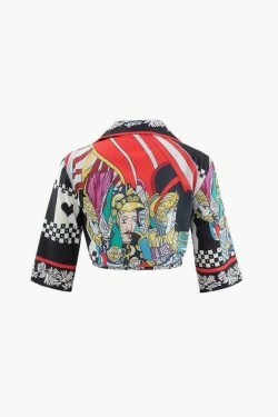 Vintage Graphic Print Shirt - Y2K Aesthetic Top for Women - Coquette Style Fashion