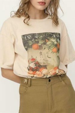 Vintage Graphic Tee - Y2K Aesthetic Shirt with Coquette Style and Grunge Fashion Vibes