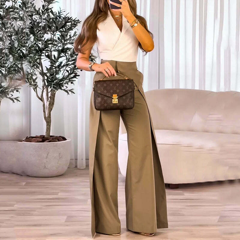 Vintage Green Slim Suit Pants - Y2K Fashion Aesthetic for Women - Coquette Style Grunge Outfits Vintage Green Slim Suit Pants - Y2K Fashion Aesthetic for Women - Coquette Style Grunge Outfits
