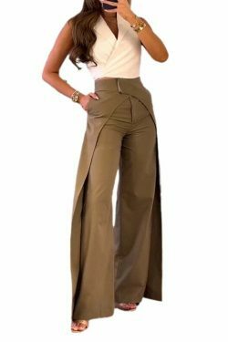 Vintage Green Slim Suit Pants - Y2K Fashion Aesthetic for Women - Coquette Style Grunge Outfits