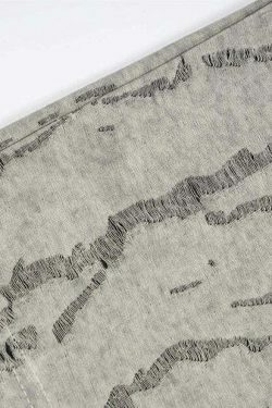 Vintage Grunge Aesthetic Tee with Unique Texture - Y2K Fashion Statement Piece