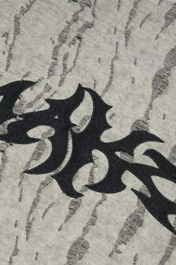 Vintage Grunge Aesthetic Tee with Unique Texture - Y2K Fashion Statement Piece