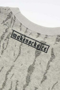 Vintage Grunge Aesthetic Tee with Unique Texture - Y2K Fashion Statement Piece