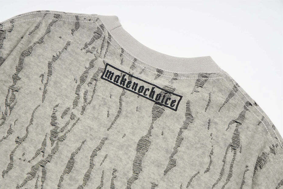 Vintage Grunge Aesthetic Tee with Unique Texture - Y2K Fashion Statement Piece Vintage Grunge Aesthetic Tee with Unique Texture - Y2K Fashion Statement Piece