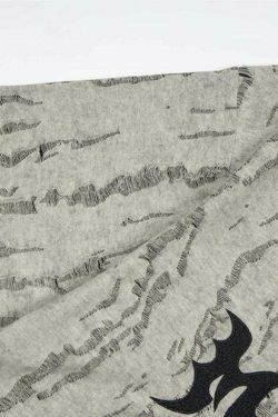 Vintage Grunge Aesthetic Tee with Unique Texture - Y2K Fashion Statement Piece