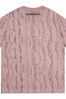 Vintage Grunge Aesthetic Tee with Unique Texture - Y2K Fashion Statement Piece