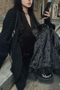 Vintage Grunge High Waist Flare Pants - Y2K Fashion Outfit